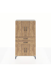 Arges Dolap 3 Raflı 2 Çekmeceli 4 Kapaklı 88x30x163 Aytaşı-Çam