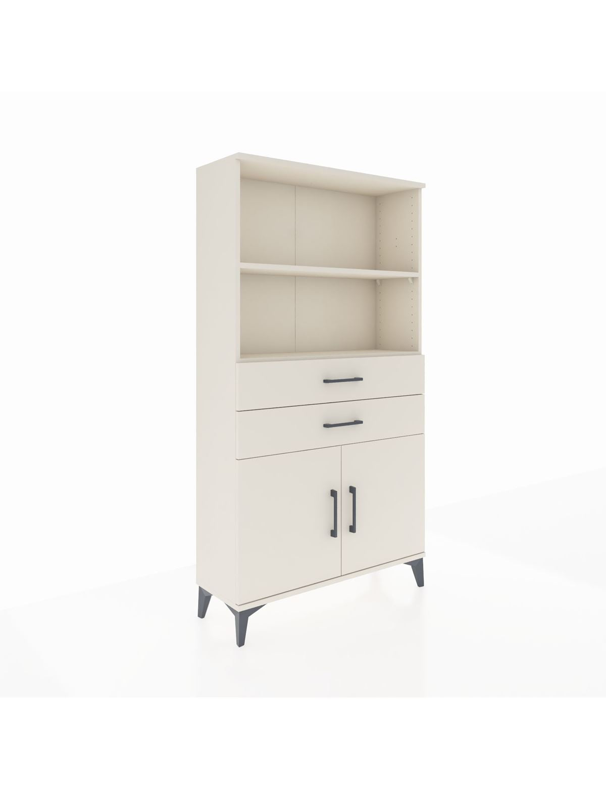 Arges Dolap 3 Raflı 2 Çekmeceli 2 Kapaklı 88x30x163 Aytaşı-Aytaşı