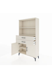 Arges Dolap 3 Raflı 2 Çekmeceli 2 Kapaklı 88x30x163 Aytaşı-Aytaşı