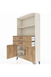 Arges Dolap 3 Raflı 2 Çekmeceli 2 Kapaklı 88x30x163 Aytaşı-Çam