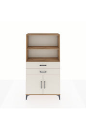 Arges Dolap 3 Raflı 2 Çekmeceli 2 Kapaklı 88x30x163 Çam-Aytaşı