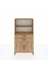 Arges Dolap 3 Raflı 2 Çekmeceli 2 Kapaklı 88x30x163