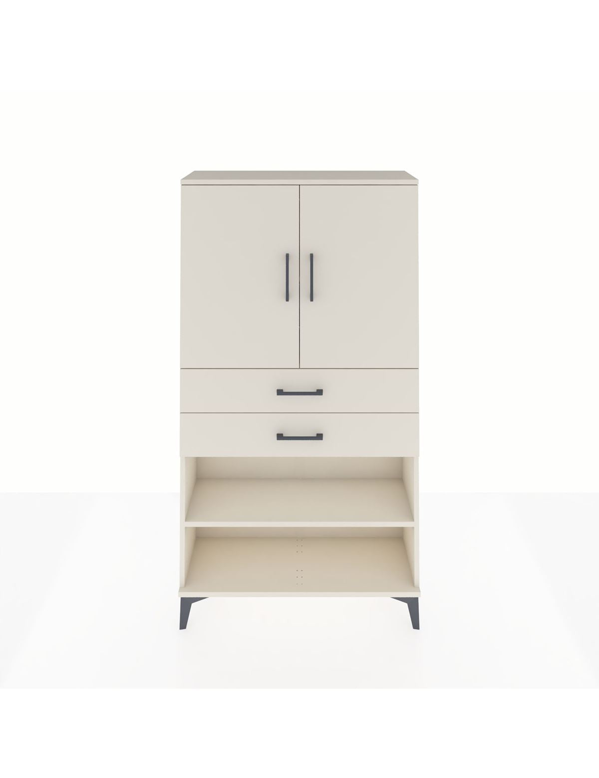 Arges Dolap 3 Raflı 2 Çekmeceli 2 Kapaklı 88x30x163 Aytaşı-Aytaşı