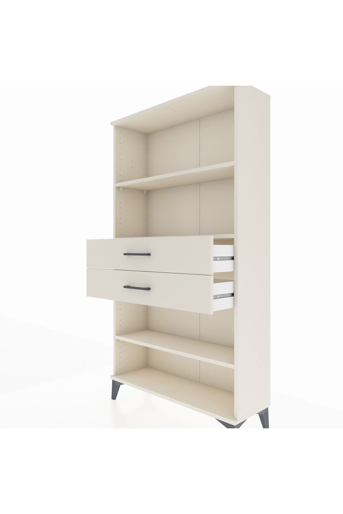 Arges Dolap 3 Raflı 2 Çekmeceli 88x30x163 Aytaşı-Aytaşı