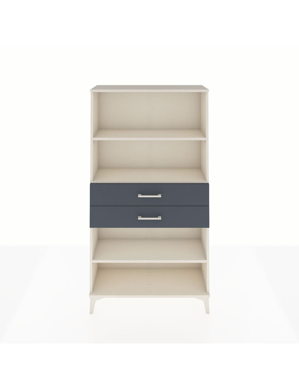 Arges Dolap 3 Raflı 2 Çekmeceli 88x30x163 Aytaşı-Antrasit