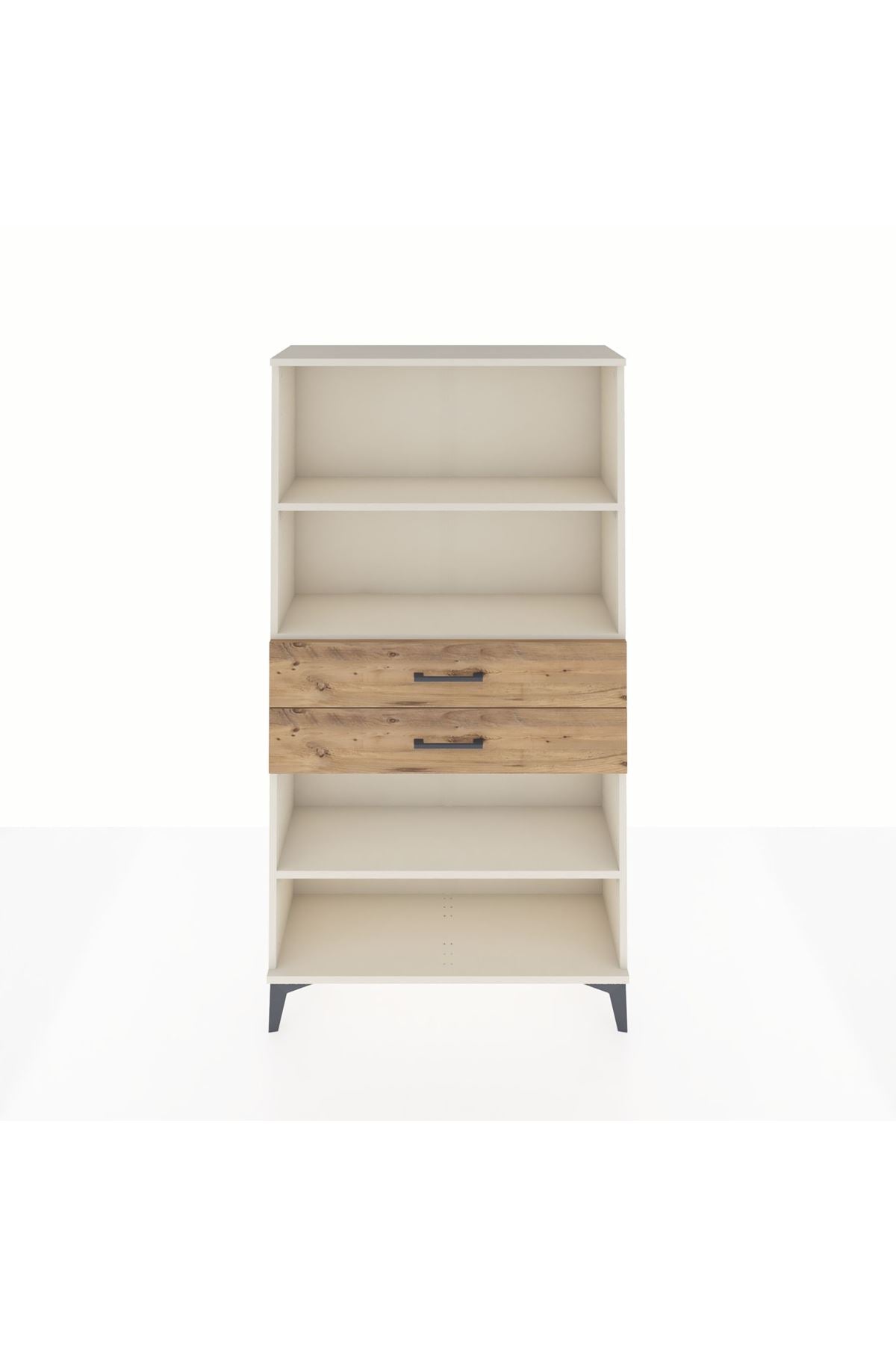 Arges Dolap 3 Raflı 2 Çekmeceli 88x30x163 Aytaşı-Çam