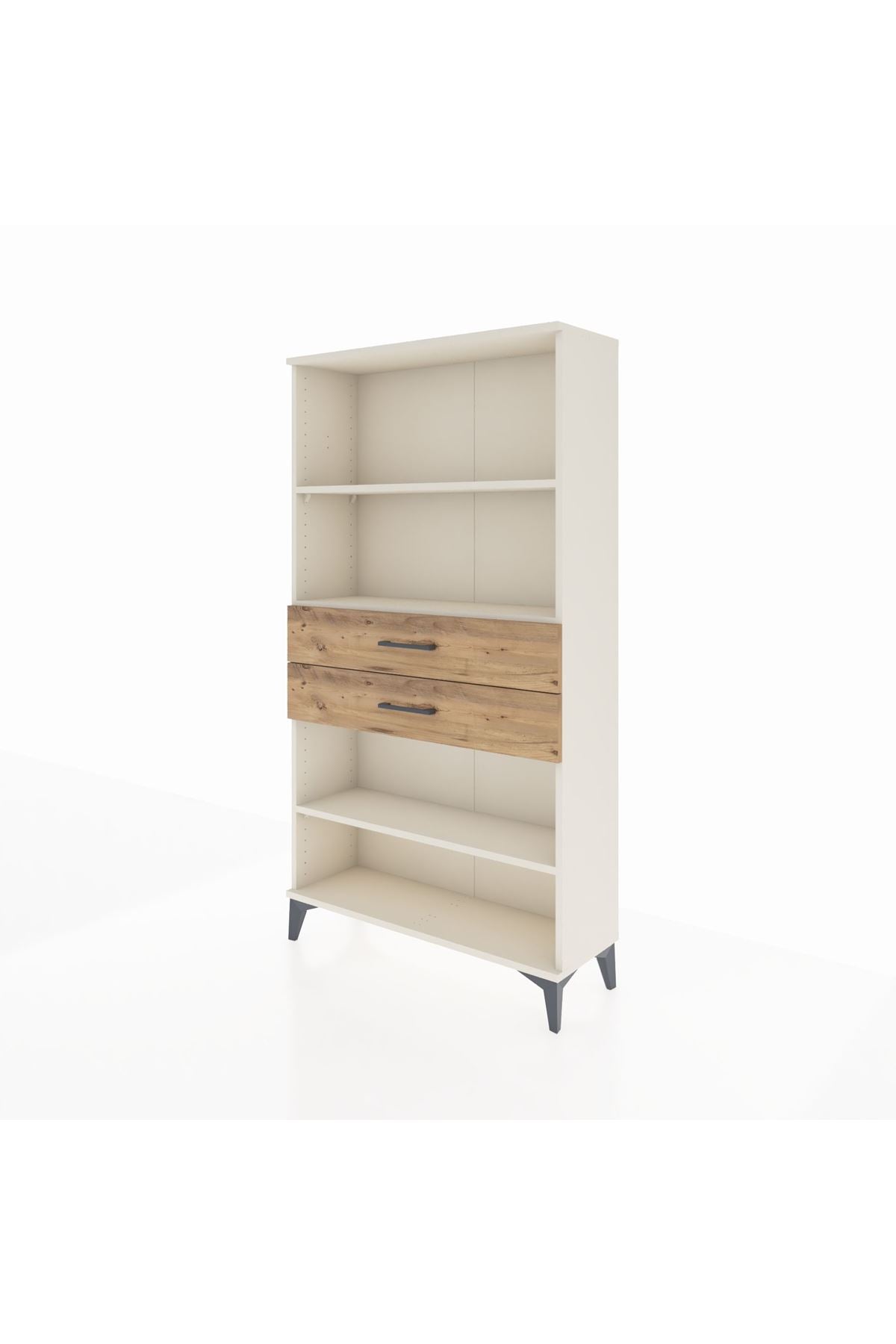 Arges Dolap 3 Raflı 2 Çekmeceli 88x30x163 Aytaşı-Çam