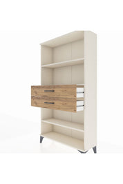 Arges Dolap 3 Raflı 2 Çekmeceli 88x30x163 Aytaşı-Çam