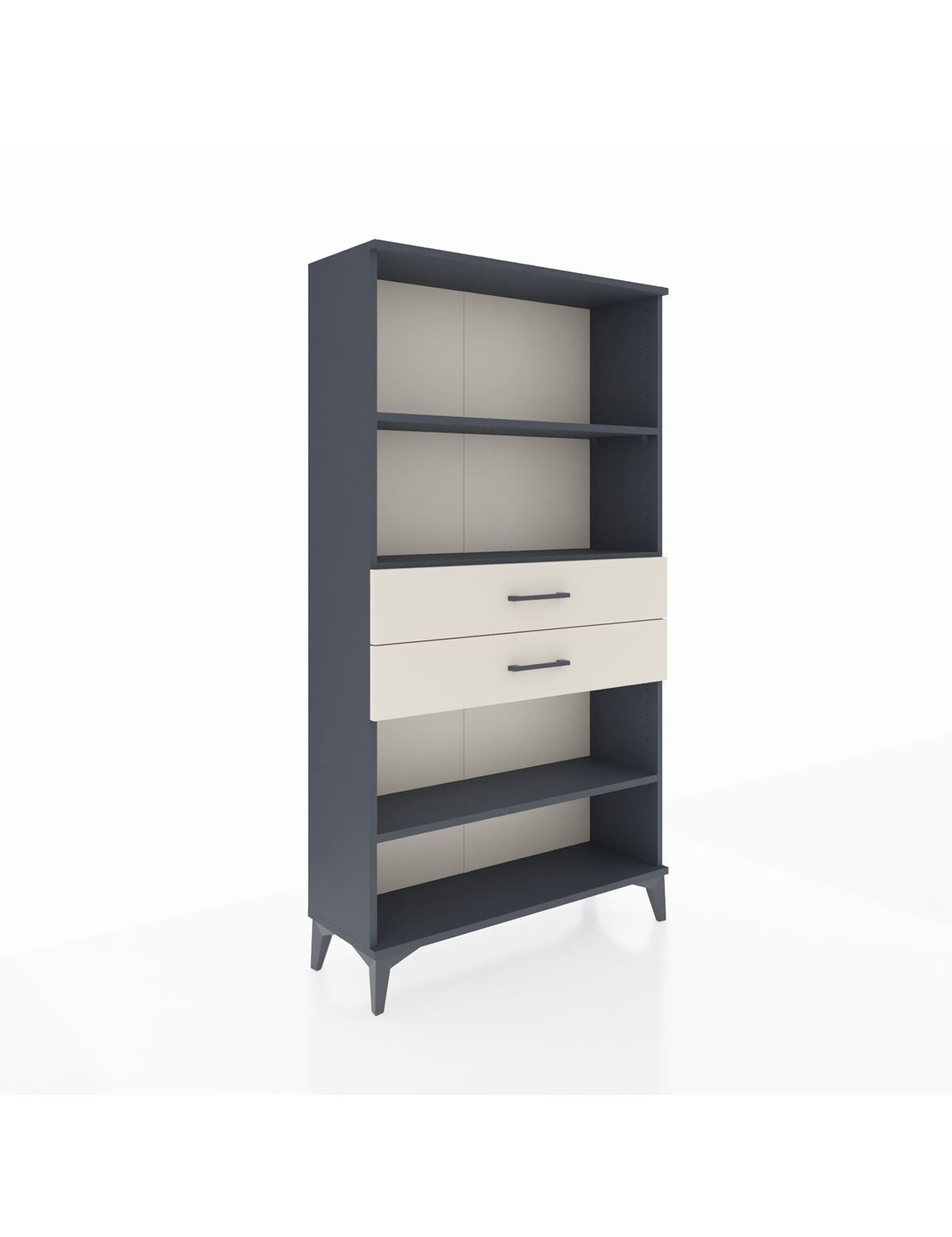 Arges Dolap 3 Raflı 2 Çekmeceli 88x30x163 Antrasit-Aytaşı