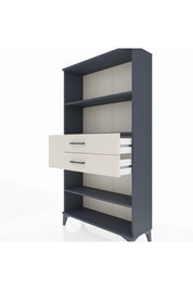 Arges Dolap 3 Raflı 2 Çekmeceli 88x30x163 Antrasit-Aytaşı