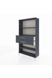 Arges Dolap 3 Raflı 2 Çekmeceli 88x30x163 Antrasit-Antrasit