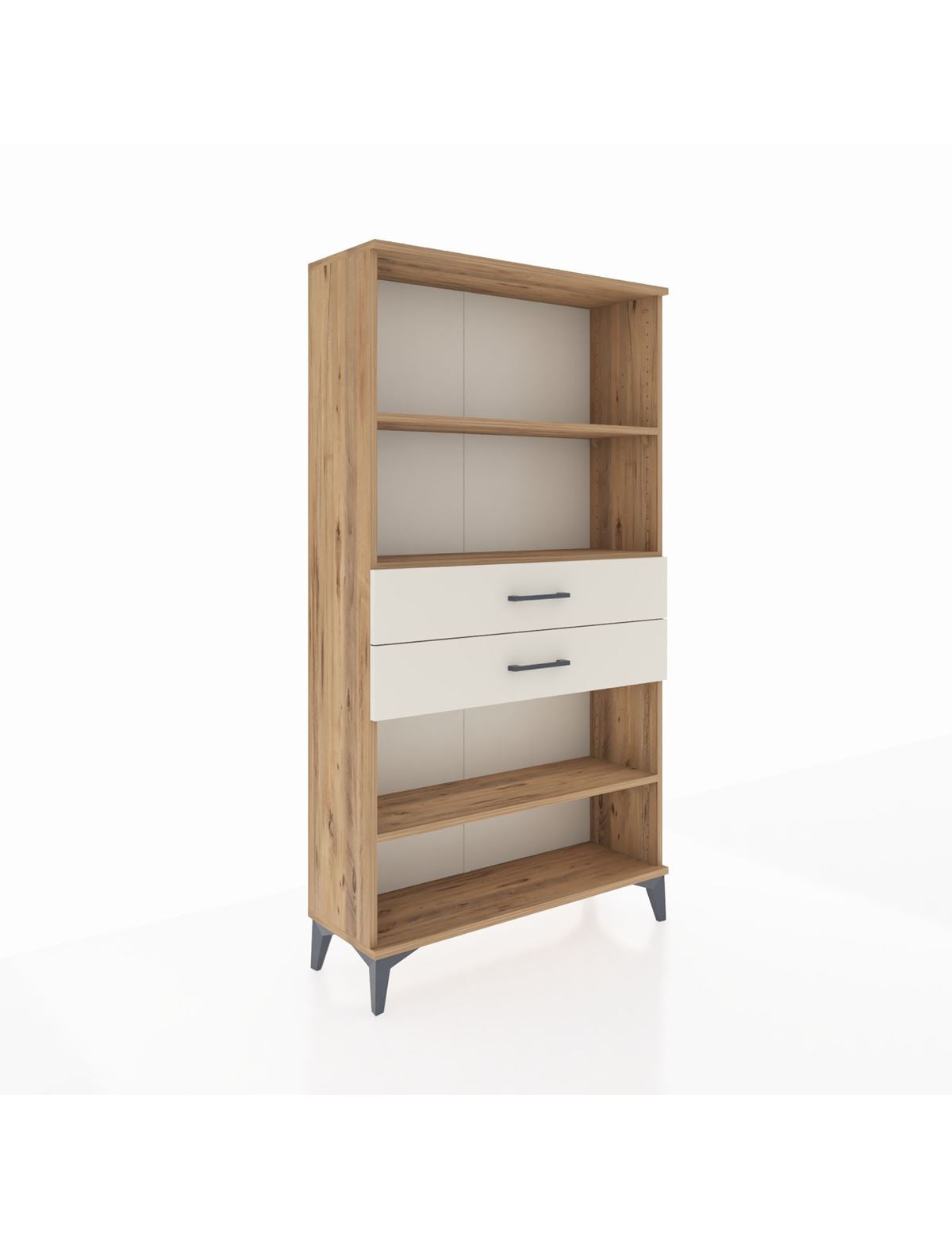 Arges Dolap 3 Raflı 2 Çekmeceli 88x30x163 Çam-Aytaşı