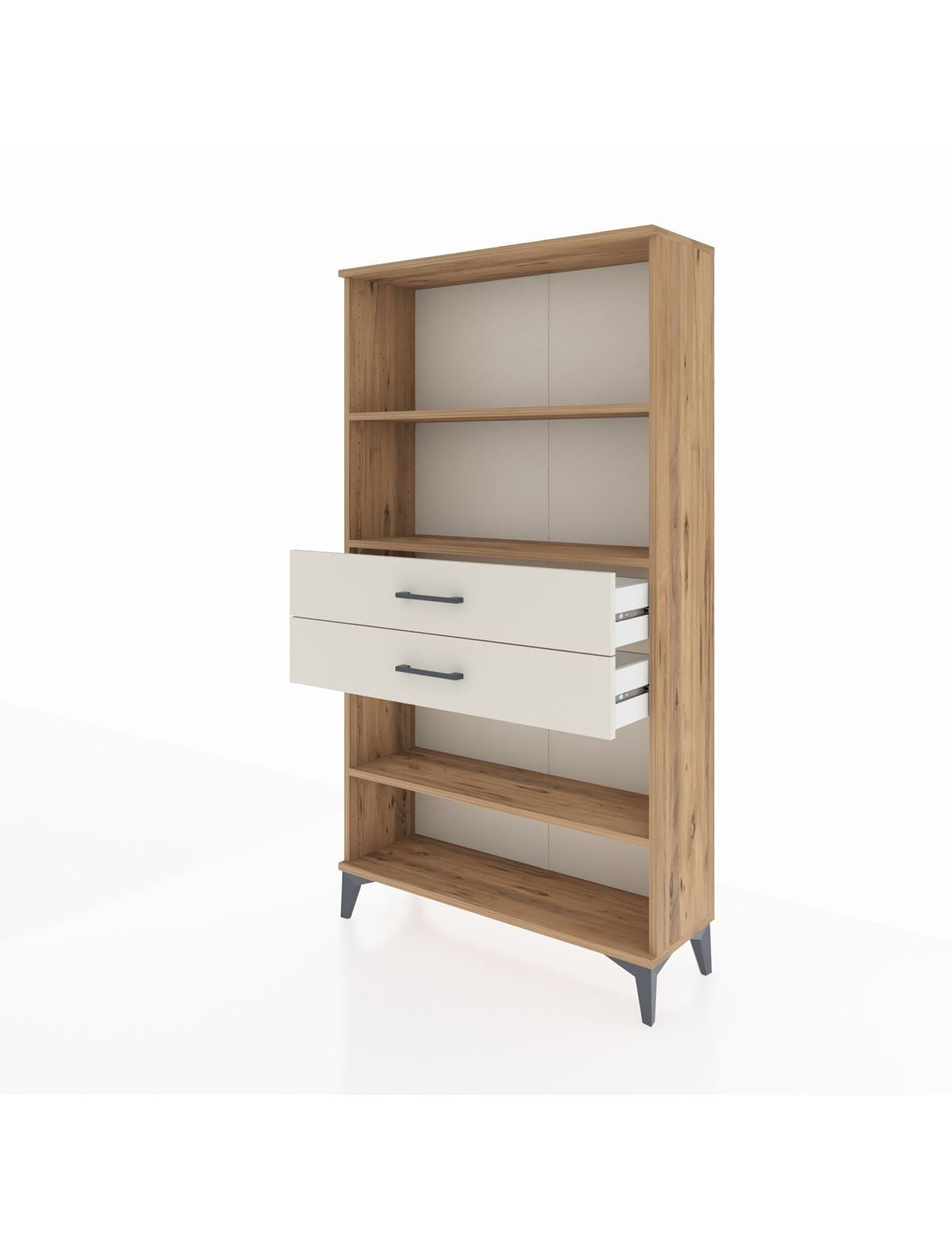 Arges Dolap 3 Raflı 2 Çekmeceli 88x30x163 - S21M070V7A