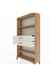 Arges Dolap 3 Raflı 2 Çekmeceli 88x30x163 Çam-Aytaşı