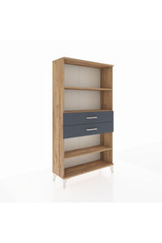 Arges Dolap 3 Raflı 2 Çekmeceli 88x30x163 Çam-Antrasit