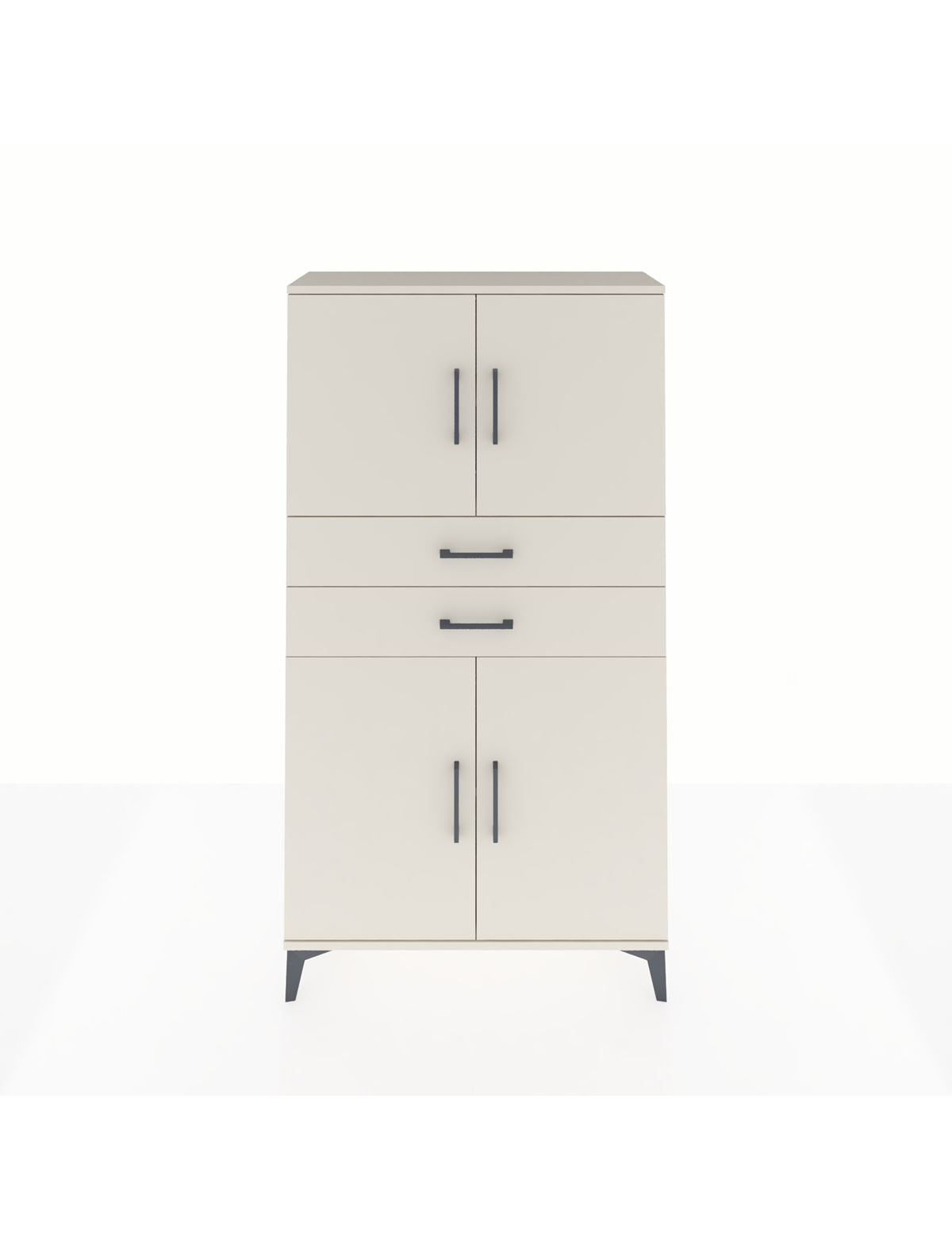 Arges Dolap 3 Raflı 2 Çekmeceli 4 Kapaklı 88x30x163 Aytaşı-Aytaşı