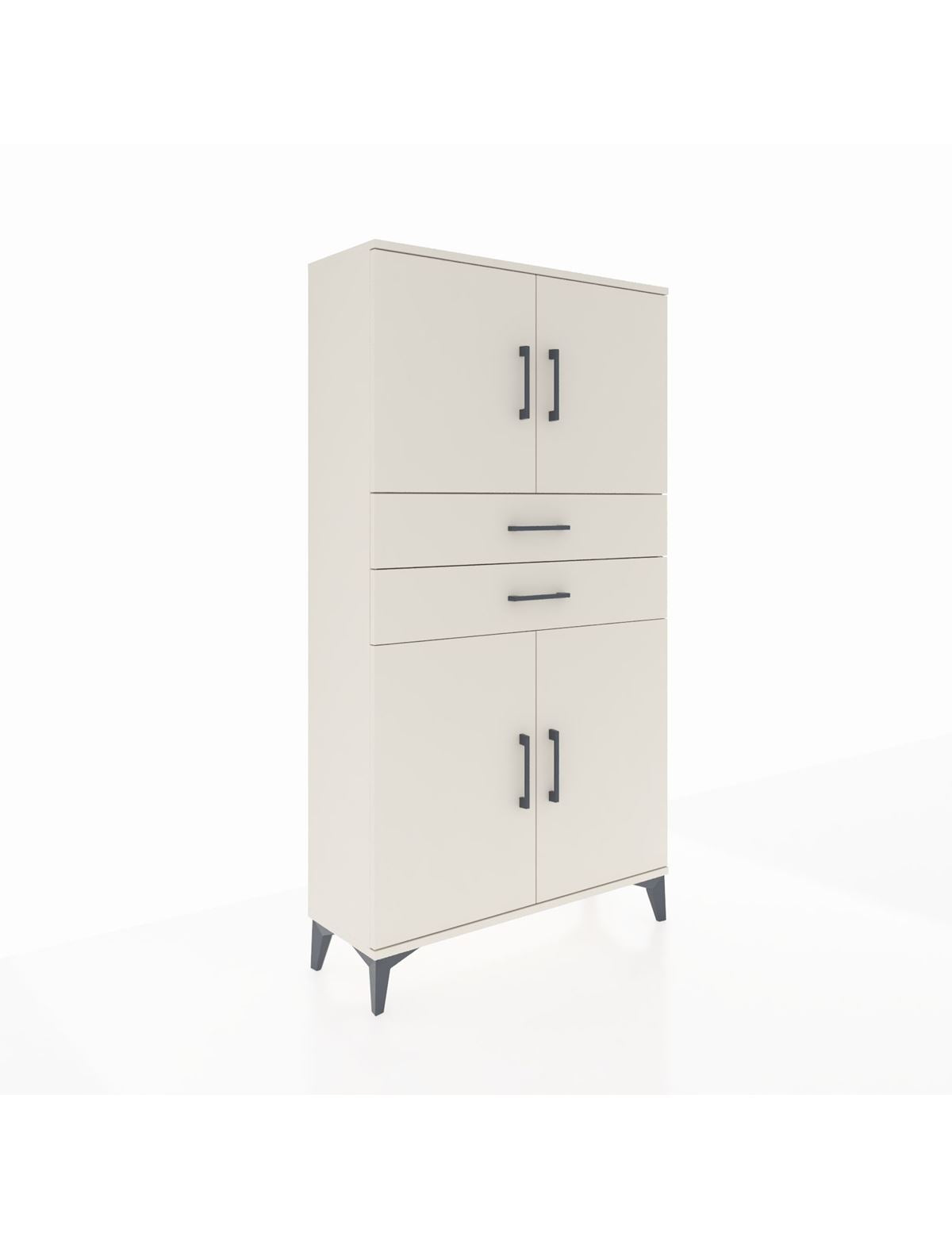 Arges Dolap 3 Raflı 2 Çekmeceli 4 Kapaklı 88x30x163 Aytaşı-Aytaşı