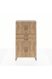 Arges Dolap 3 Raflı 2 Çekmeceli 4 Kapaklı 88x30x163 Aytaşı-Çam