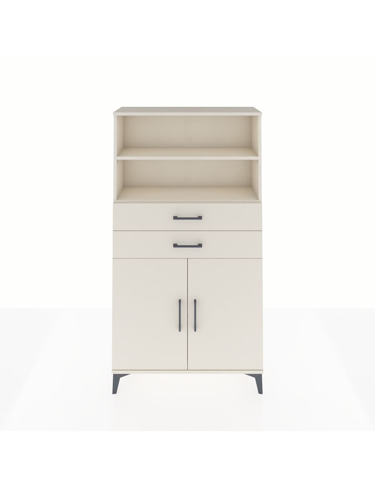 Arges Dolap 3 Raflı 2 Çekmeceli 2 Kapaklı 88x30x163 Aytaşı-Aytaşı