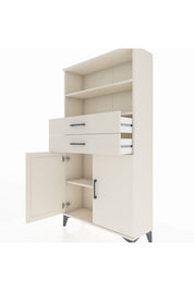 Arges Dolap 3 Raflı 2 Çekmeceli 2 Kapaklı 88x30x163 Aytaşı-Aytaşı