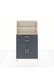 Arges Dolap 3 Raflı 2 Çekmeceli 2 Kapaklı 88x30x163 Aytaşı-Antrasit