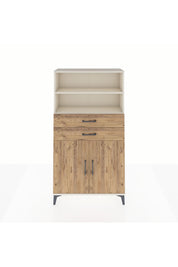 Arges Dolap 3 Raflı 2 Çekmeceli 2 Kapaklı 88x30x163 Aytaşı-Çam