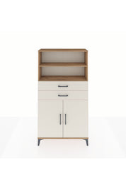 Arges Dolap 3 Raflı 2 Çekmeceli 2 Kapaklı 88x30x163 Çam-Aytaşı