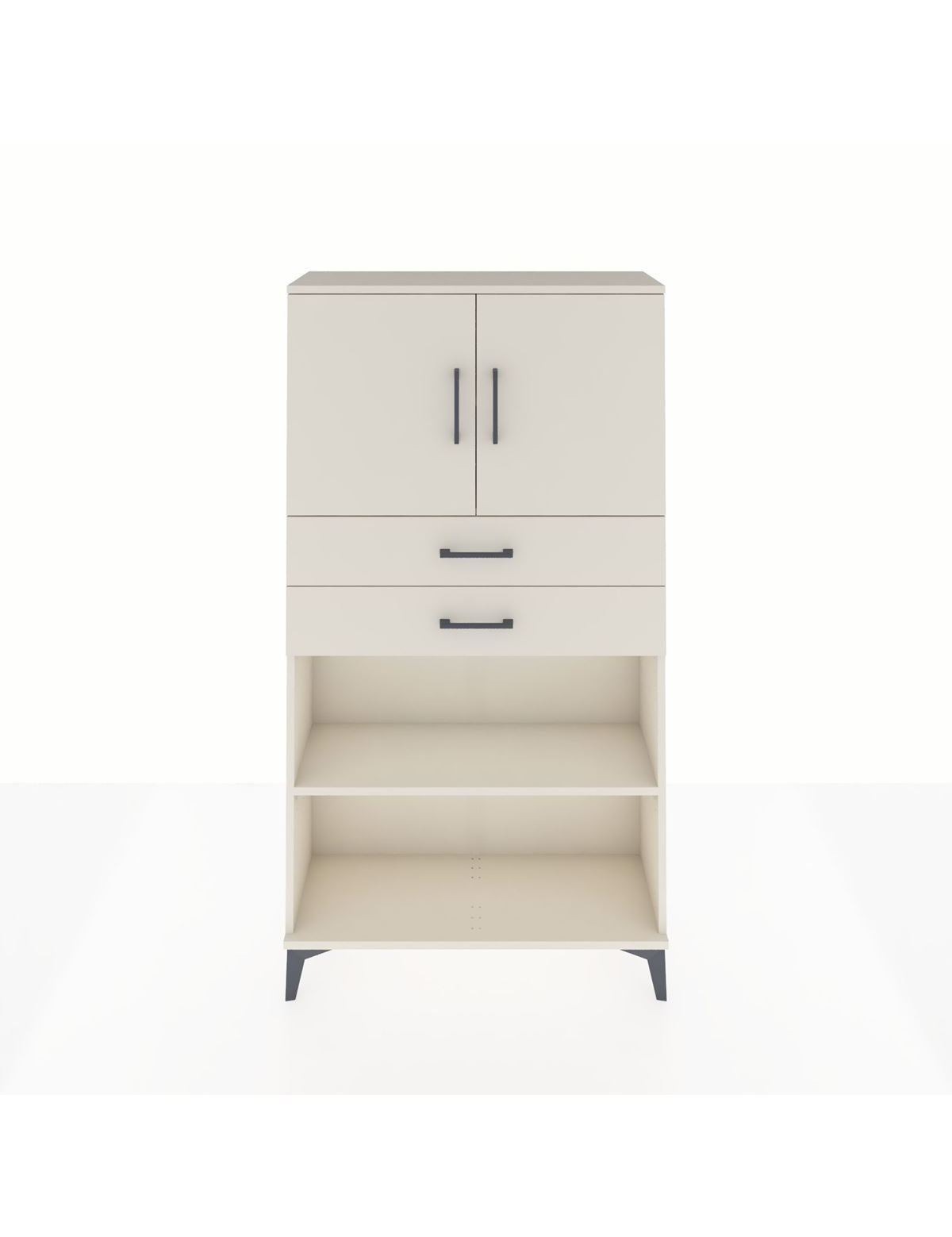 Arges Dolap 3 Raflı 2 Çekmeceli 2 Kapaklı 88x30x163 Aytaşı-Aytaşı