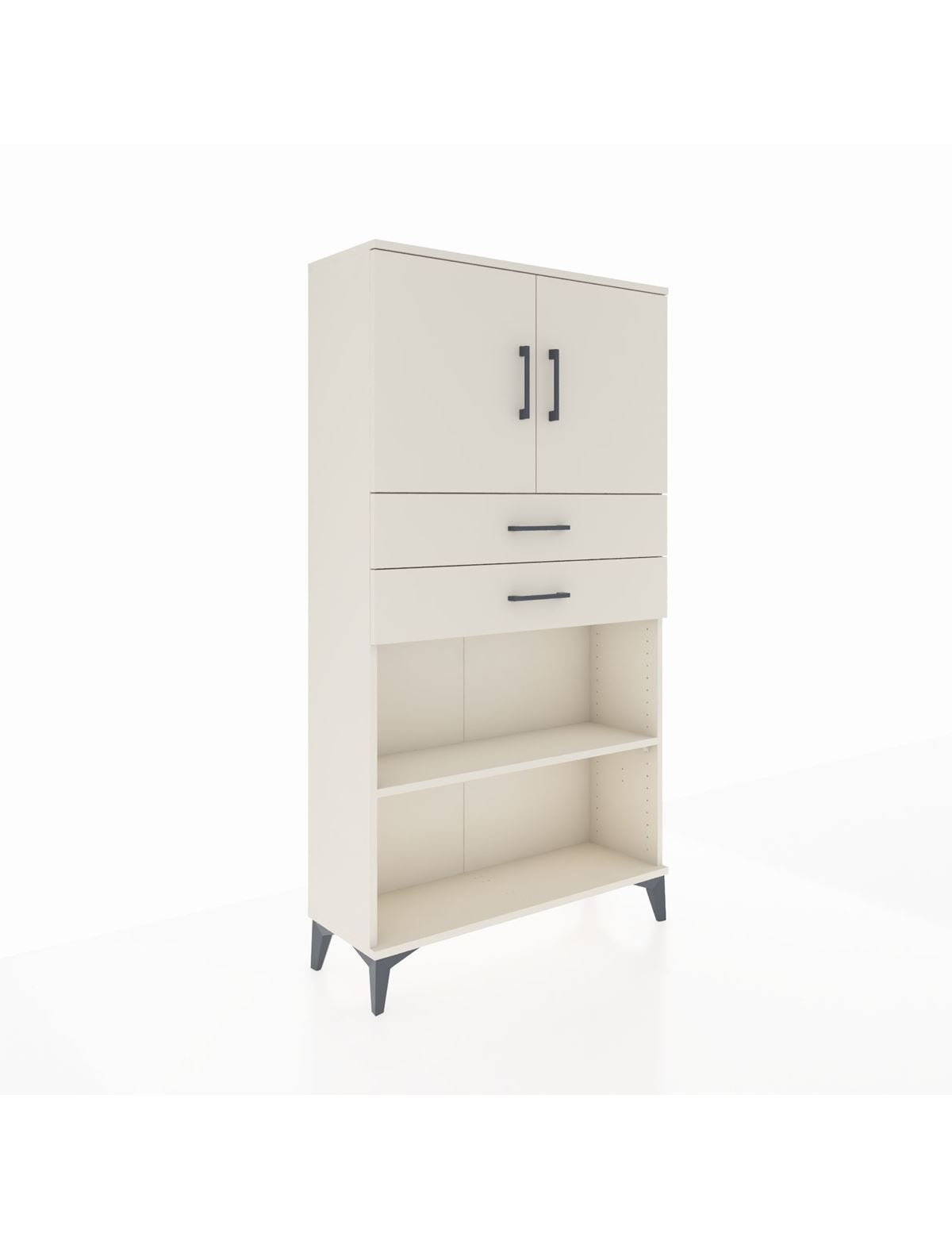 Arges Dolap 3 Raflı 2 Çekmeceli 2 Kapaklı 88x30x163 Aytaşı-Aytaşı