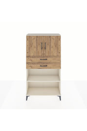 Arges Dolap 3 Raflı 2 Çekmeceli 2 Kapaklı 88x30x163 Aytaşı-Çam