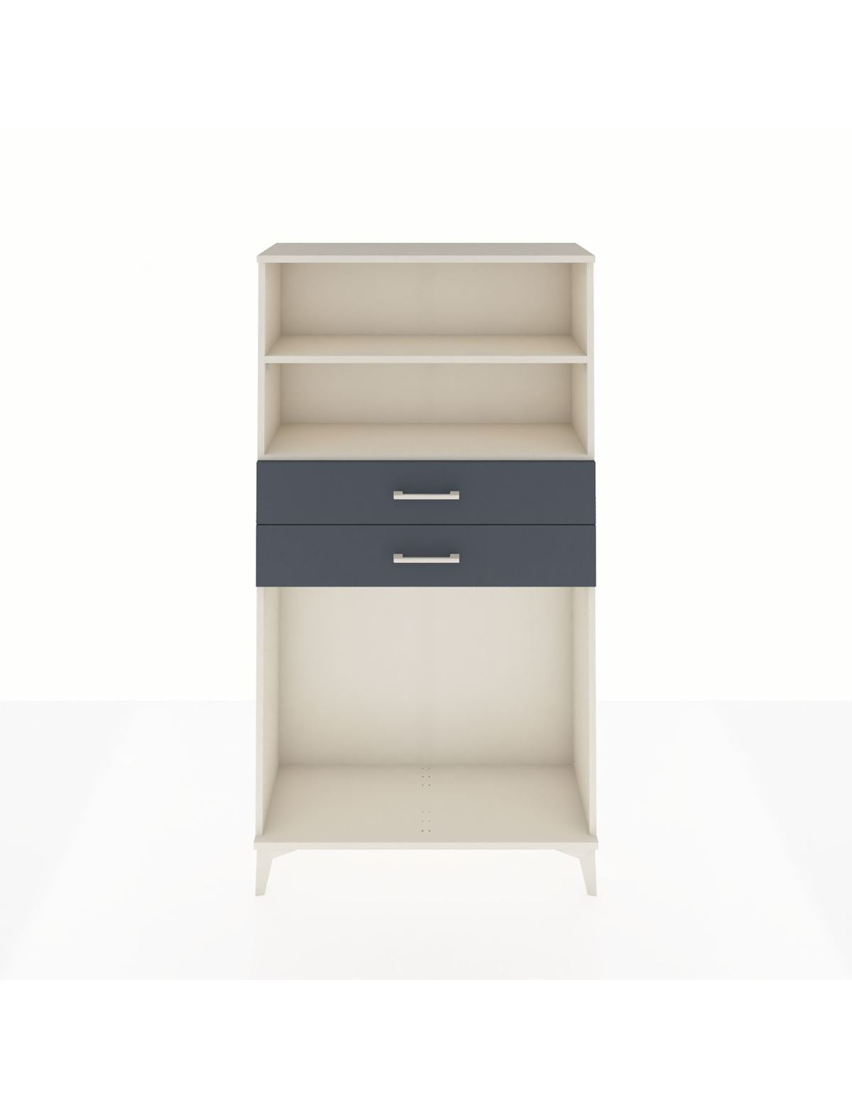 Arges Dolap 2 Raflı 2 Çekmeceli 88x30x163 Aytaşı-Antrasit