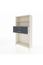 Arges Dolap 2 Raflı 2 Çekmeceli 88x30x163 Aytaşı-Antrasit