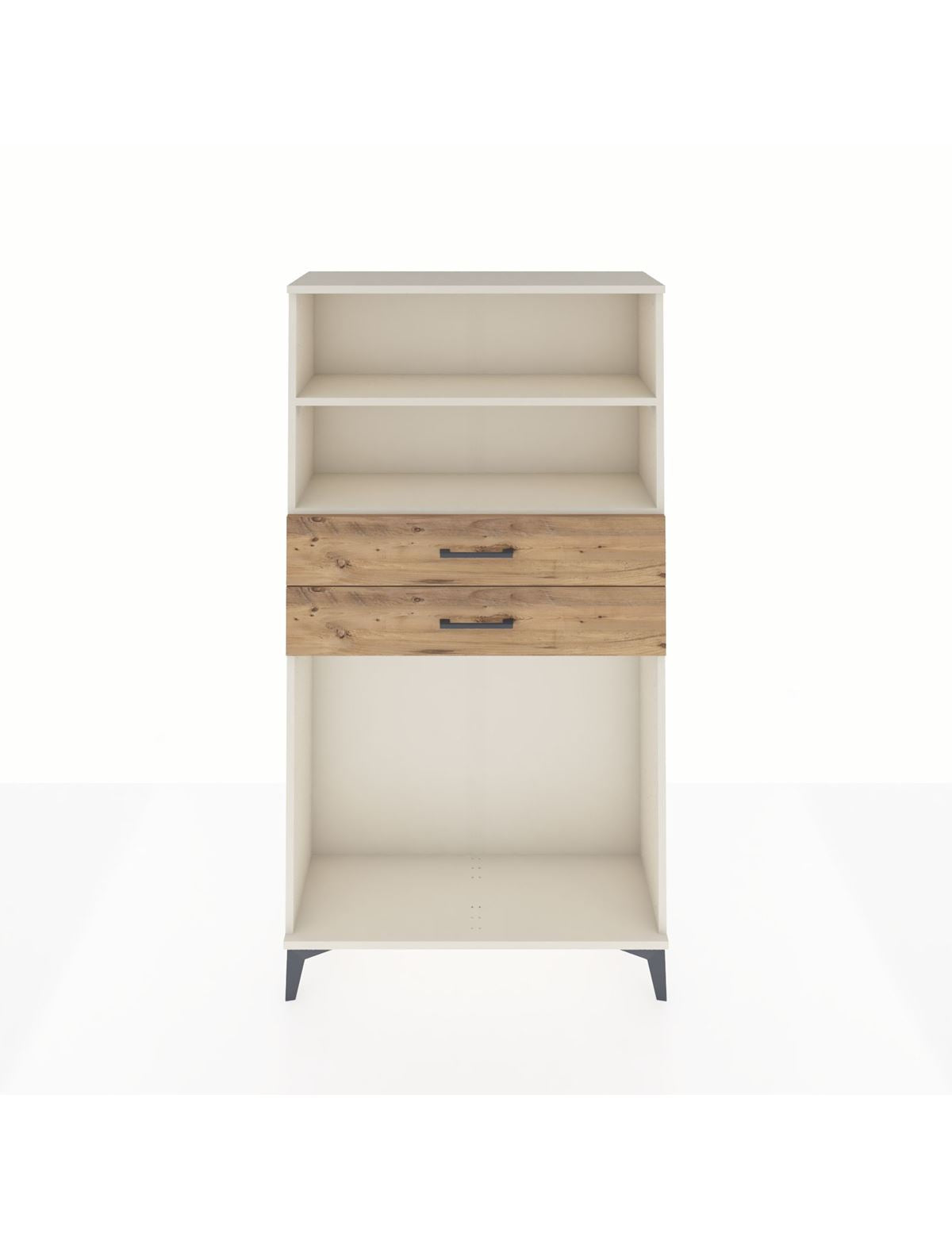 Arges Dolap 2 Raflı 2 Çekmeceli 88x30x163 Aytaşı-Çam