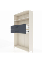 Arges Dolap 2 Raflı 2 Çekmeceli 88x30x163 Aytaşı-Antrasit