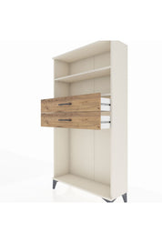Arges Dolap 2 Raflı 2 Çekmeceli 88x30x163 Aytaşı-Çam