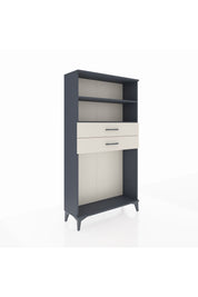 Arges Dolap 2 Raflı 2 Çekmeceli 88x30x163 Antrasit-Aytaşı