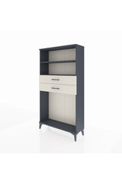 Arges Dolap 2 Raflı 2 Çekmeceli 88x30x163 Antrasit-Aytaşı