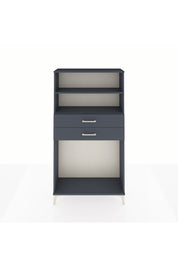 Arges Dolap 2 Raflı 2 Çekmeceli 88x30x163 Antrasit-Antrasit