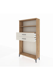Arges Dolap 2 Raflı 2 Çekmeceli 88x30x163 Çam-Aytaşı