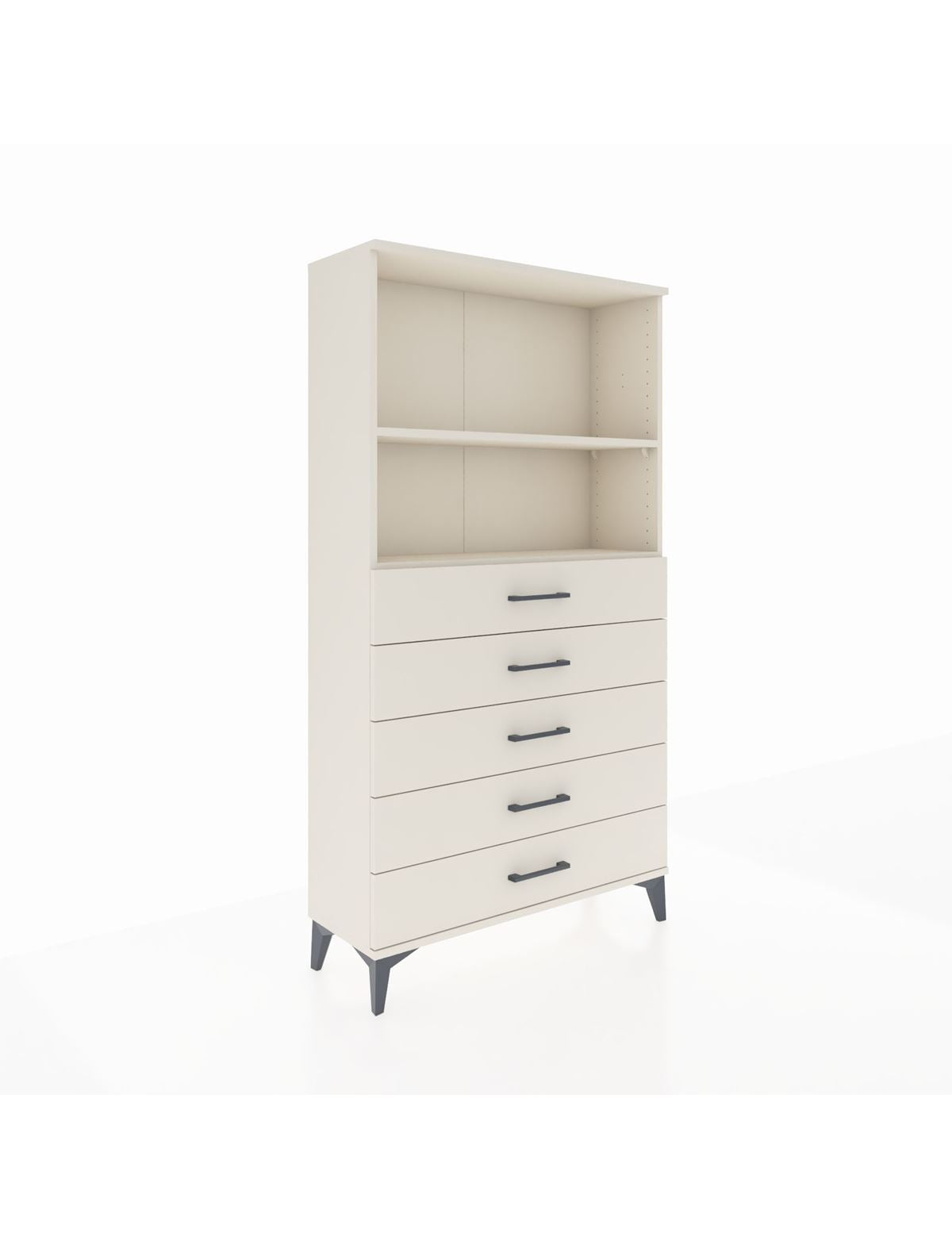 Arges Dolap 2 Raflı 5 Çekmeceli 88x30x163 Aytaşı-Aytaşı