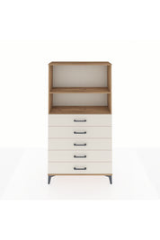 Arges Dolap 2 Raflı 5 Çekmeceli 88x30x163 Çam-Aytaşı