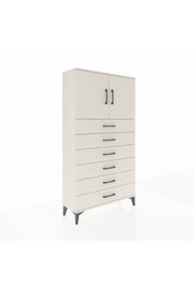 Arges Dolap 2 Raflı 6 Çekmeceli 2 Kapaklı 88x30x163 Aytaşı-Aytaşı