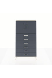 Arges Dolap 2 Raflı 6 Çekmeceli 2 Kapaklı 88x30x163 Aytaşı-Antrasit