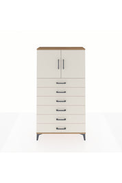 Arges Dolap 2 Raflı 6 Çekmeceli 2 Kapaklı 88x30x163 Çam-Aytaşı