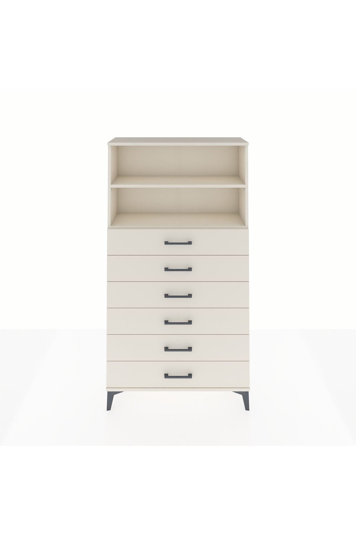 Arges Dolap 2 Raflı 6 Çekmeceli 88x30x163 Aytaşı-Aytaşı