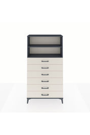 Arges Dolap 2 Raflı 6 Çekmeceli 88x30x163 Antrasit-Aytaşı