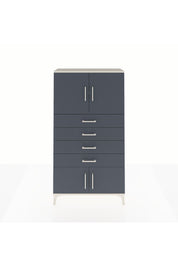 Arges Dolap 2 Raflı 4 Çekmeceli 4 Kapaklı 88x30x163 Aytaşı-Antrasit