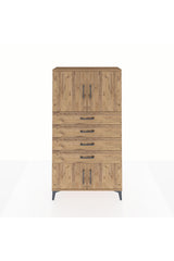 Arges Dolap 2 Raflı 4 Çekmeceli 4 Kapaklı 88x30x163