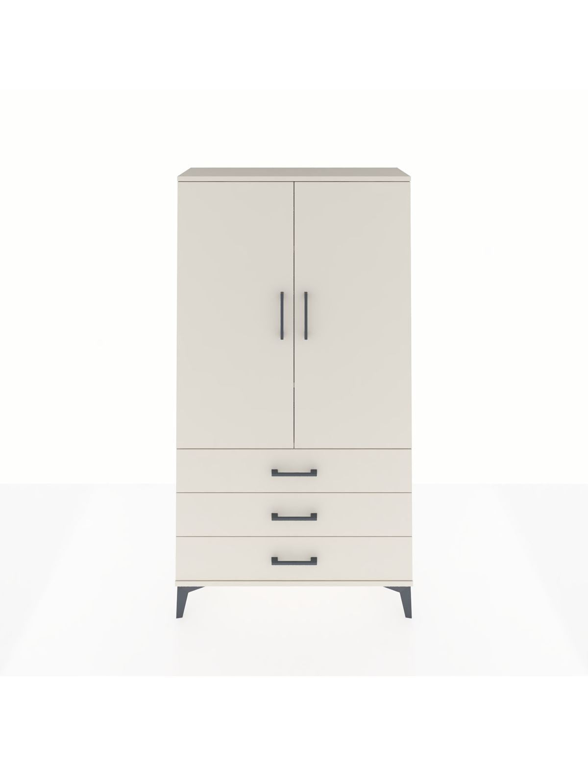 Arges Dolap 3 Raflı 3 Çekmeceli 2 Kapaklı 88x30x163 Aytaşı-Aytaşı