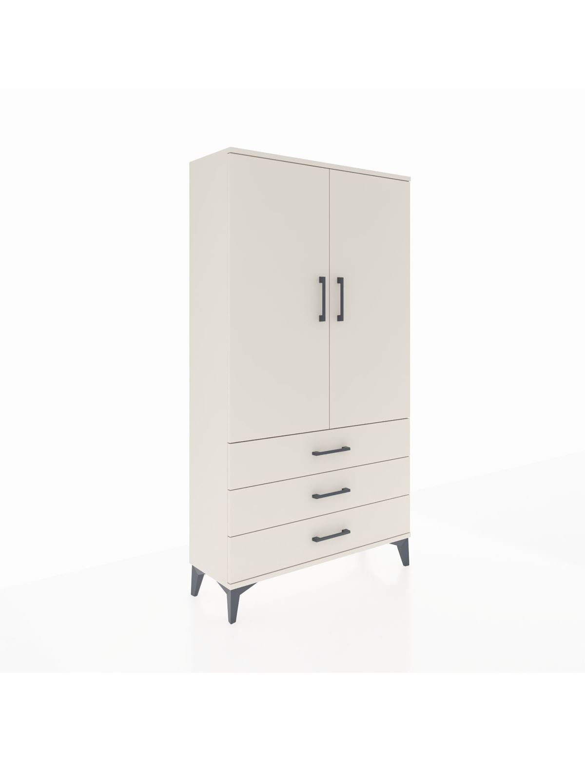 Arges Dolap 3 Raflı 3 Çekmeceli 2 Kapaklı 88x30x163 Aytaşı-Aytaşı